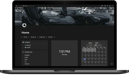 Notion Template "Car-Edition"